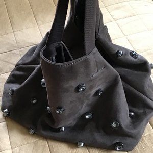 Anthropologie Handheld Tote with stones